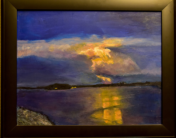 stormy night oil on canvas