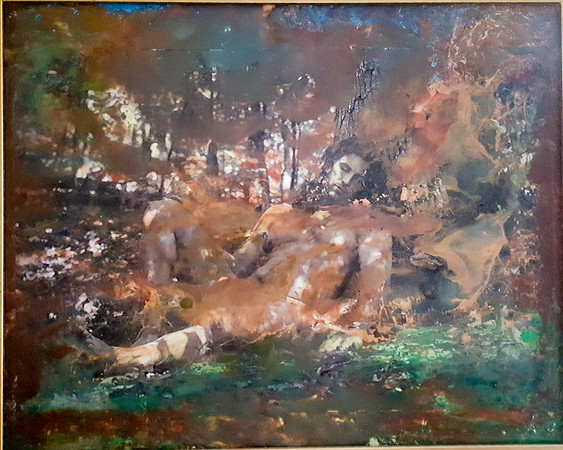 muxed media oilpigmentencaustic and photography